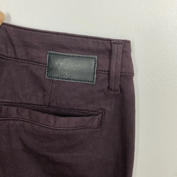 Mavi Selina Mid Rise Chino in wine twill - Picture 12 of 14